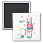 Best Friends 2 Inch Square Magnet