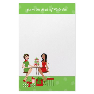 Best Friends and Cupcakes at Christmas! Stationery by trennea