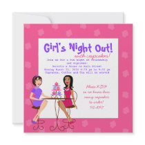 Best Friends and Cupcakes! Personalized Invitation