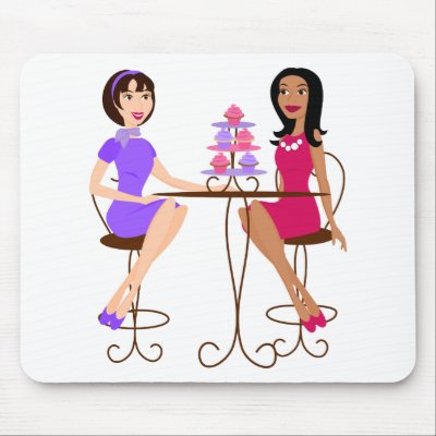 Best Friends and Cupcakes! Mouse Pad by trennea
