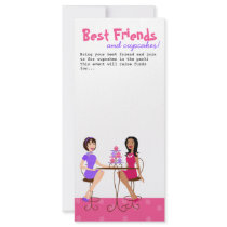 Best Friends and Cupcakes! Rack Cards