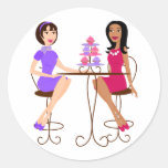 Best Friends and Cupcakes! Round Sticker