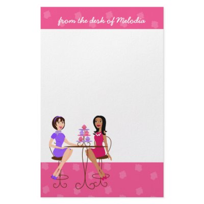 Best Friends and Cupcakes! Personalized Stationery by trennea