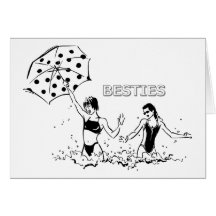 Best Friends at the Beach Greeting Cards