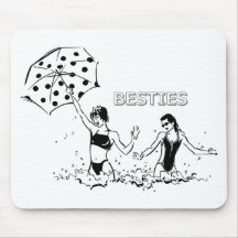 Best Friends at the Beach Mouse Pad