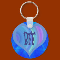 best friends blue heart keychains