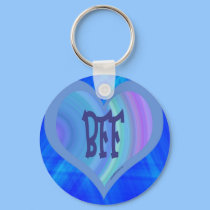 BEST FRIENDS BLUE HEART keychains