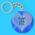 BEST FRIENDS BLUE HEART keychains