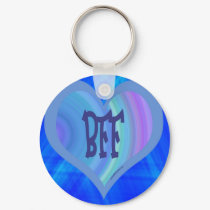 BEST FRIENDS BLUE HEART keychains