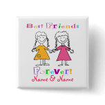 Best Friends Pinback Button