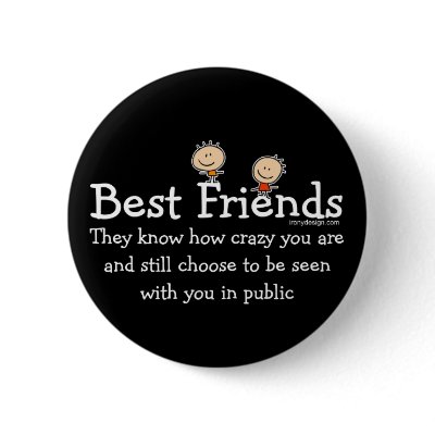 Best Friends Pinback Buttons by ironydesign