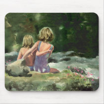 BEST FRIENDS by SHARON SHARPE mousepads