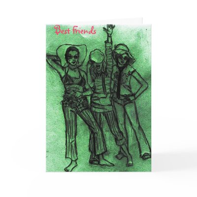 Best Friends Greeting Cards by 3arlGrey