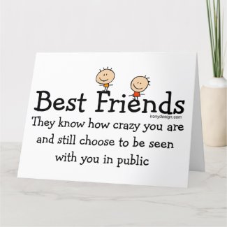 Best Friends Cards card