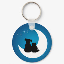 Best Friends - Cat And Dog keychain by BluePlanet Best Friends - Cat And Dog keychain