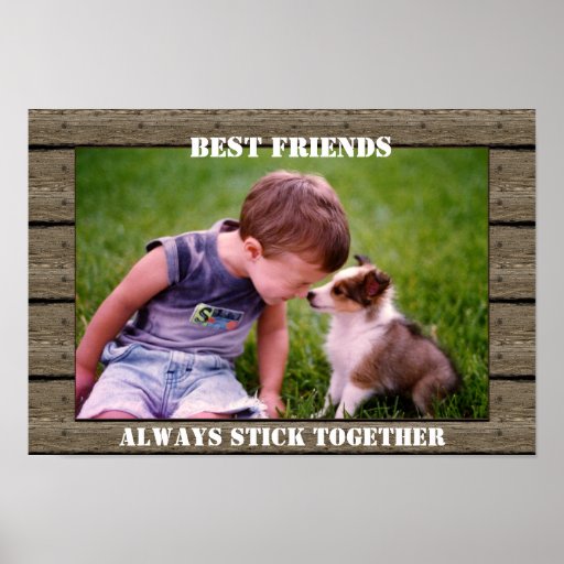 Best Friends Customizable Poster Zazzle 