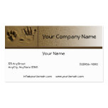 Best Friends Dog Paw and Hand Print Business Card Template