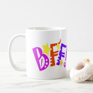 BFF Best Friends Designer Coffee Mug