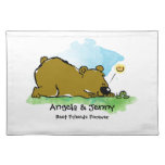 Best Friends Forever - Bear and Caterpilar placemats