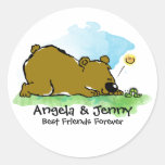 Best Friends Forever - Bear and Caterpilar stickers