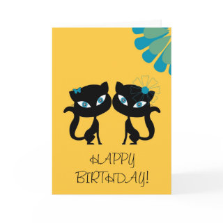 Best Friends Forever (BFF), I love Cats! Greeting Cards