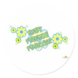 Best Friends Forever Blue Yellow Flowers