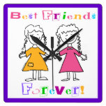 Best Friends Forever Clock
