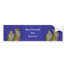 Best Friends Forever Cute Birds Bumper Sticker Best Friends Forever Cute Birds Bumper Sticker