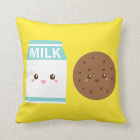 Best Friends Forever, Cute Milk and Cookies Pillow