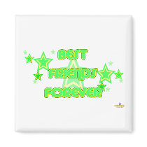 Best Friends Forever Green Yellow Stars magnets