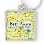 Best Friends Forever Grunge Paint Crack Splat Drip keychains
