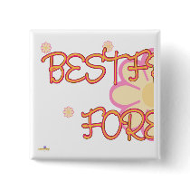 Best Friends Forever Orange Pink Flowers Part 1 buttons