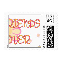 Best Friends Forever Orange Pink Flowers Part 2 Stamps