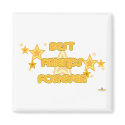 Best Friends Forever Orange Yellow Stars magnets