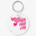 Best Friends Forever Pink Hearts Part 1 keychains