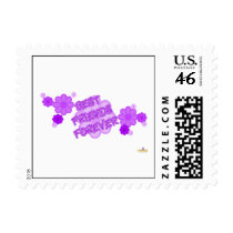 Best Friends Forever Purple Flowers Postage