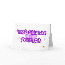 Best Friends Forever Purple Lt Flowers cards
