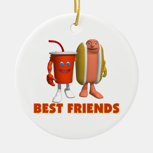 best friends hot dog soda christmas ornament zazzle best friends hot dog soda christmas ornament zazzle