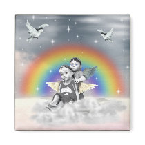 Best Friends in Heaven magnets