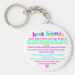 best friends key chain