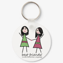 "Best Friends" Keychain by BigSisLittleSis "Best Friends" Keychain