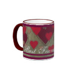 Best Friends Love Initials Mug