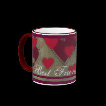 Best Friends Love Initials Mug