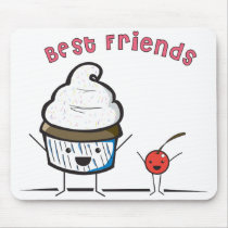 Best Friends Mouse Pad mousepads by CupcakeJoy Best Friends Mouse Pad mousepads