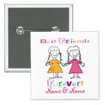 Best Friends Pinback Button