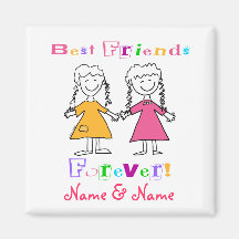 Best Friends Refrigerator Magnets