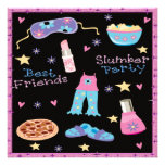 Best Friends Slumber Party Sleepover Custom Invite