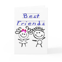 Best friends stick figure cards by Dustbuster Best friends stick figure cards