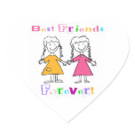 Best Friends Heart Sticker