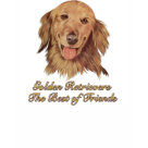 edun_live_ladies_tshirt - Loving intelligent dog breed. Vintage image of Golden Labrador Retriever with text "Golden Retrievers. The Best of Friends": Sizes  Available colors: natural